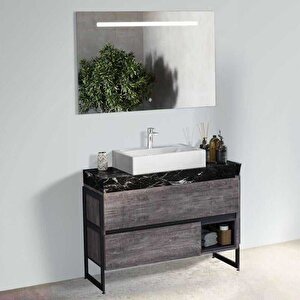 Badella Karma Banyo Dolap Takımı Karma 55100 V31 100cm Antrasit