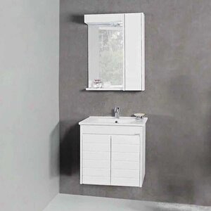 Lineart Strip Banyo Dolabı 80 Cm Beyaz