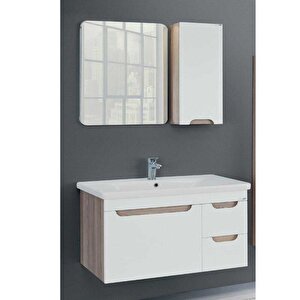 Lineart Enjoy Banyo Dolabı 80 Cm Atlantis-beyaz