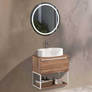 Badella Lines Banyo Dolap Takımı Lines 2865 V31 65cm Ceviz