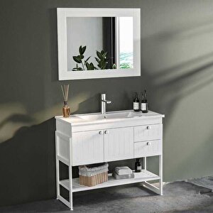 Badella Efes Banyo Dolap Takımı Efes 46100 V31 100cm Beyaz