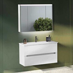 Badella Smart Banyo Dolap Takımı Smart 55100 V31 100cm Beyaz