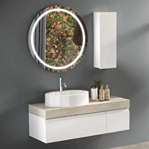 Badella Moderno Banyo Dolap Takımı Moderno 28120 V31 120cm Beyaz