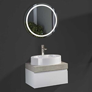 Badella Moderno Banyo Dolap Takımı Moderno 2865 V31 65cm Beyaz