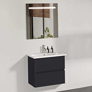 Badella Porto Banyo Dolap Takımı Porto 5581 V32 81cm Antrasit