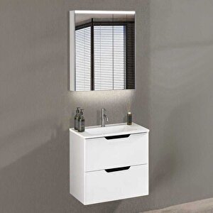 Badella Belen Banyo Dolap Takımı Belen 5565 V32 65cm Beyaz