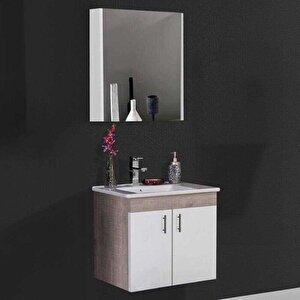 Badella Parite Banyo Dolap Takımı Parite 5565 V32 65cm Beyaz