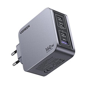 Ugreen Nexode Pro 160w Gan Hizli Şarj Ci̇hazi 100w Kablolu Type-c Qc Pd 3xusb-c 1xusb-a Gri̇ 25877