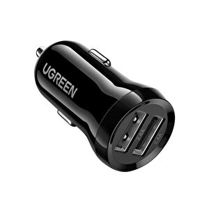 Ugreen 24w Araç Çakmaklik Şarj Ci̇hazi 2xusb-a Si̇yah 50875
