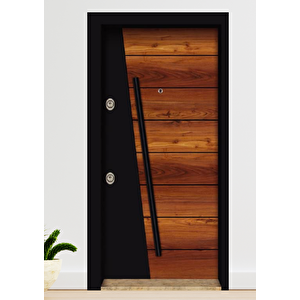 Lmks 059 - Modern Ahşap Çelik Kapı (sağ)