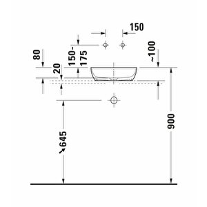 Duravit Sivida Durocast Çanak Lavabo 40 Cm Mat Beyaz