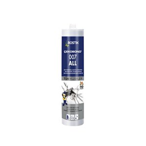 Bostik All 007 Mastik Silikon Gri 290 Ml Tüm Yüzeylere Yapıştırma Ve İzalasyon