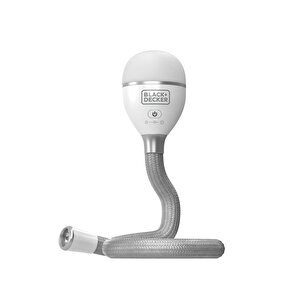 Black+decker Bdcfsl01 Black + Decker Snake Light 2 Ayar Kademeli Esnek Ve Şarj Edilebilir Lamba, Yılan Işık