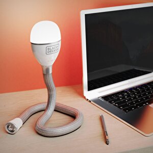 Black+decker Bdcfsl01 Black + Decker Snake Light 2 Ayar Kademeli Esnek Ve Şarj Edilebilir Lamba, Yılan Işık