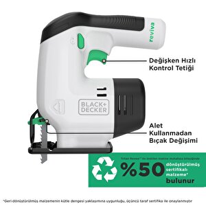 Black & Decker Reviva Revj12c-qw  12v Şarjlı Dekupaj Testere Makinesi