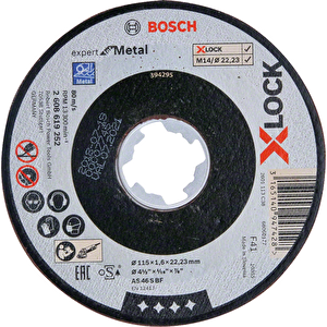 - X-lock - 115*1,6 Mm Expert Serisi Düz Metal Kesme Diski (taş)