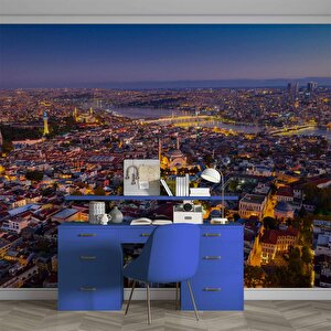 İstanbul Eminönü Kuş Bakışı Manzaralı Duvar Kağıdı - Dkm826086