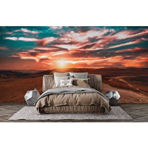 Günbatımı Manzaralı Duvar Kağıdı Baskı - Dkm222112 275x315 cm