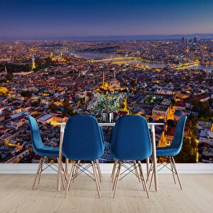 İstanbul Eminönü Kuş Bakışı Manzaralı Duvar Kağıdı - Dkm826098