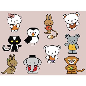 Minik Dostlar Çocuk Odası Duvar Kağıdı Baskı - Dkm398097