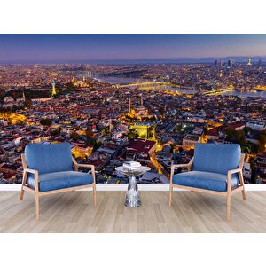 İstanbul Eminönü Kuş Bakışı Manzaralı Duvar Kağıdı - Dkm826061