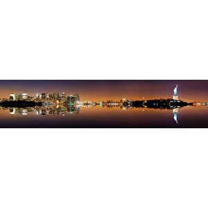 Panaromik Gece Manzarası Duvar Kağıdı - Dkm455111