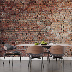3 Boyutlu Tuğla Desenli Duvar Kağıdı - Dkm652106