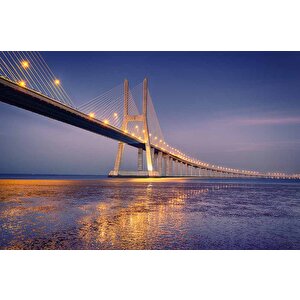 Vasco Da Gama Köprüsü Manzaralı Duvar Kağıdı - Dkb965082