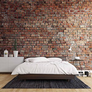3 Boyutlu Tuğla Desenli Duvar Kağıdı - Dkm652101