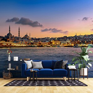 İstanbul Eminönü  Manzaralı Duvar Kağıdı - Dkm491042 800x240 cm