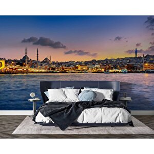 İstanbul Eminönü  Manzaralı Duvar Kağıdı - Dkm491042 800x240 cm