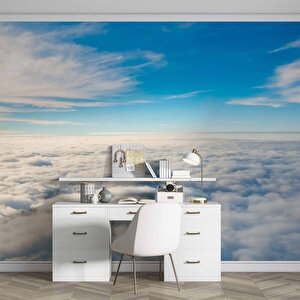 Gökyüzü Ve Bulut Manzaralı Duvar Kağıdı Baskı - Dkm611009