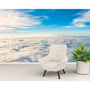 Gökyüzü Ve Bulut Manzaralı Duvar Kağıdı Baskı - Dkm611007