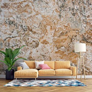 Karışık Mermer Desenli Duvar Kağıdı Baskı - Dkm119007 275x200 cm