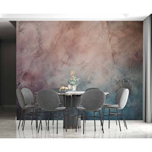 Eskitme Mavi Pembe Duvar Dokulu Duvar Kağıdı Baskı - Dkm604064
