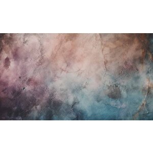 Eskitme Mavi Pembe Duvar Dokulu Duvar Kağıdı Baskı - Dkm604018