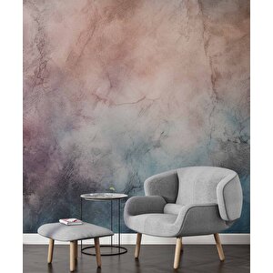 Eskitme Mavi Pembe Duvar Dokulu Duvar Kağıdı Baskı - Dkm604015