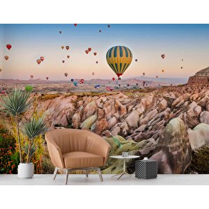 Kapodakya Sıcak Hava Balon Manzaralı Duvar Kağıdı - Dkm585121