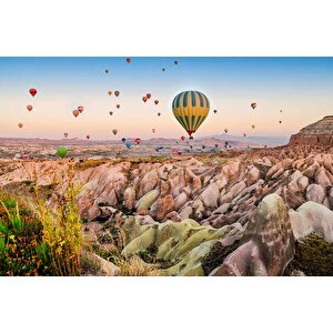 Kapodakya Sıcak Hava Balon Manzaralı Duvar Kağıdı - Dkm585038