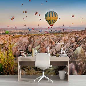 Kapodakya Sıcak Hava Balon Manzaralı Duvar Kağıdı - Dkm585005