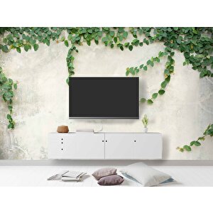 Duvar Dokulu Sarmaşık Dekorlu Duvar Kağıdı - Dkm570026 225x240 cm