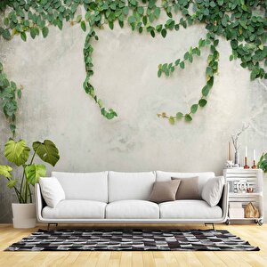 Duvar Dokulu Sarmaşık Dekorlu Duvar Kağıdı - Dkm570001 100x100 cm