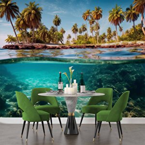 Ada Su Altı Duvar Kağıdı Baskı - Dkm254092