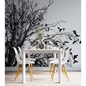 Gökyüzü Ağaç Ve Kuş Manzaralı Duvar Kağıdı - Dkm714100