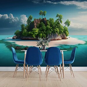 Ada Manzaralı Duvar Kağıdı Baskı - Dkm224093