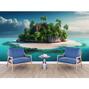 Ada Manzaralı Duvar Kağıdı Baskı - Dkm224098