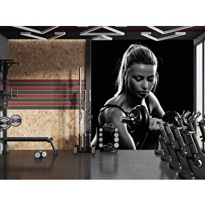 Kadın Spor Salonu Için Duvar Kağıdı - Dkm347082