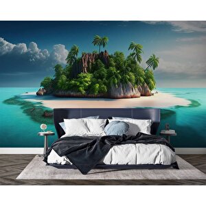 Ada Manzaralı Duvar Kağıdı Baskı - Dkm224048 250x260 cm