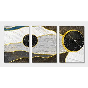 3 Boyutlu Kesik Mermer Desenli Duvar Kağıdı - Dkm790044