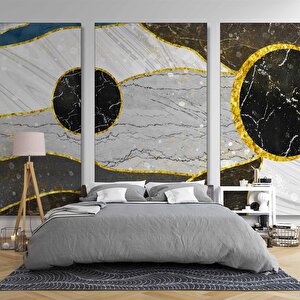 3 Boyutlu Kesik Mermer Desenli Duvar Kağıdı - Dkm790035 450x240 cm